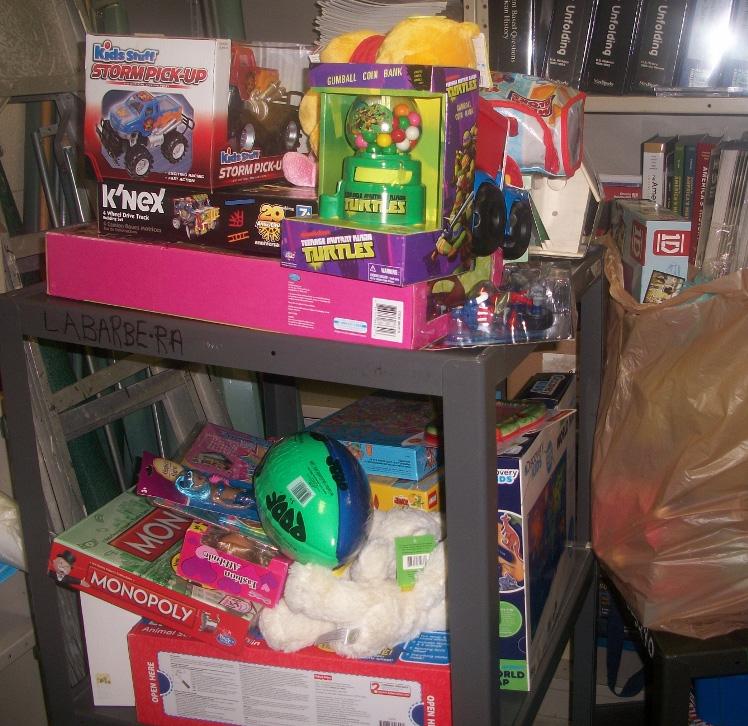 NOBLE TEENS AT the school collected toys for children in  during the holidays.