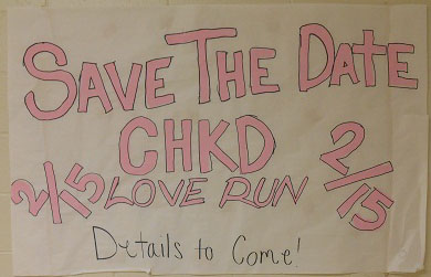 COME OUT AND support CHKD at the Love Run/Walk Saturday, Feb. 15.
