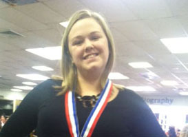 SENIOR JESSE AILSTOCK continues to the State Forensics Tournament held on March 29 in Harrisonburg, VA.