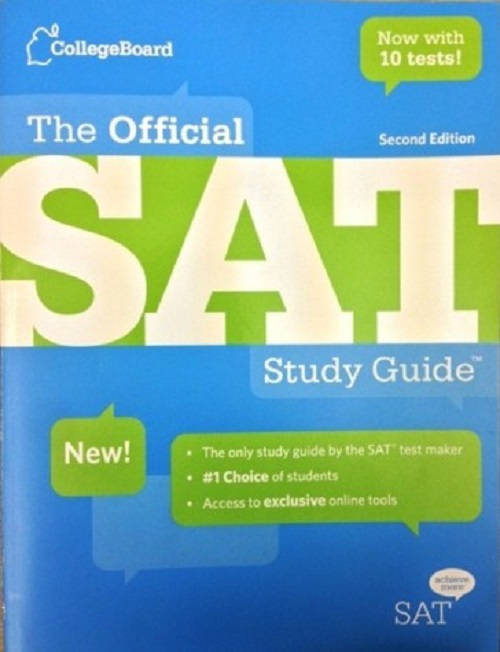 THE OFFICIAL STUDY guide for the SAT presented by CollegeBoard.