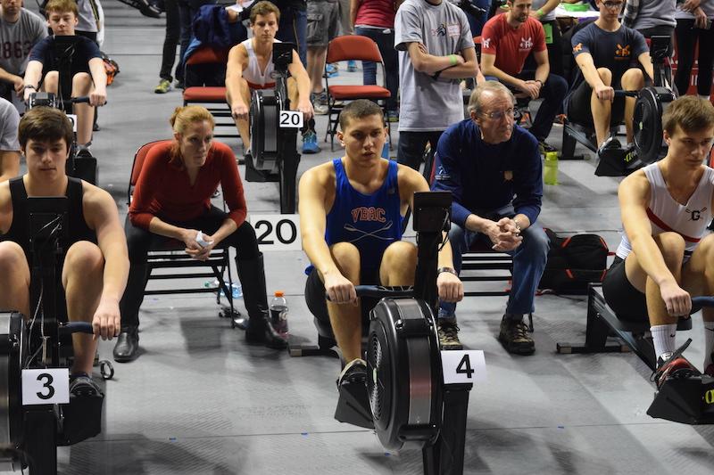 JUNIOR JACK MURIANO competes at the World Indoor Rowing Championships in Boston. 