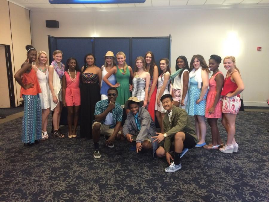 FASHION STUDENTS MODEL in the Im every woman Zonta fashion show.