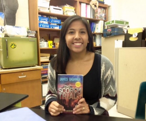 SENIOR VERONICA SUTTER shows off her love for The Scorch Trials.