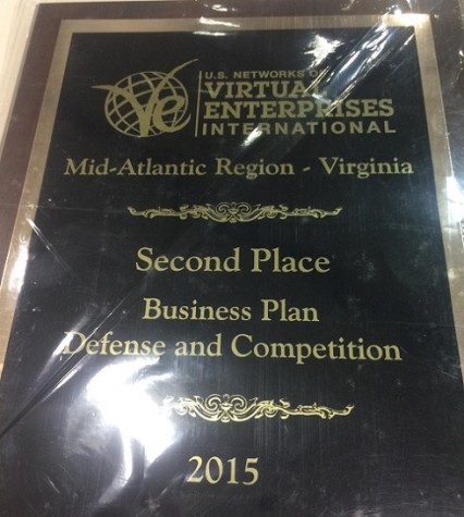 VIRTUAL ENTERPRISE STUDENTS recently won a 2nd place distinction for their class business, "Taste of Home."