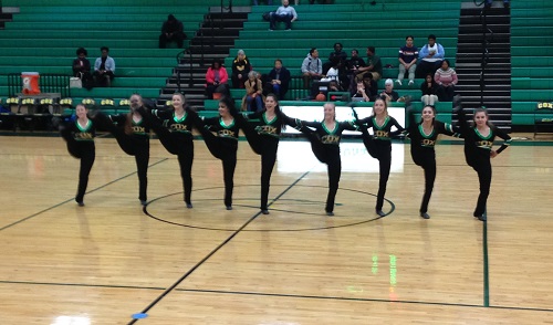 COQUETTES PERFORMANCE DURING half time at the basketball game. 