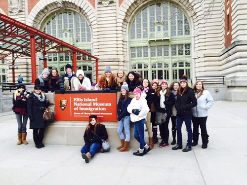 ART HONOR SOCIETY visited Ellis Island on their trip to New York City. 