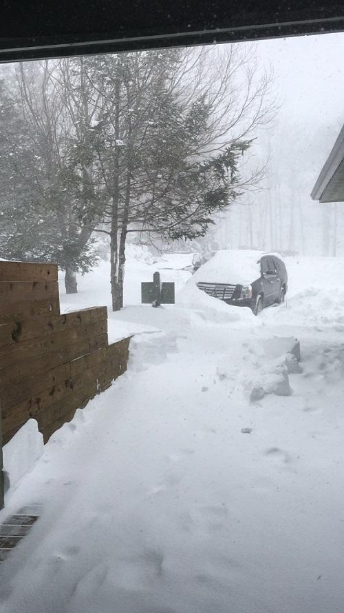 SNOWSHOE RECEIVED OVER two feet of snow over the weekend.