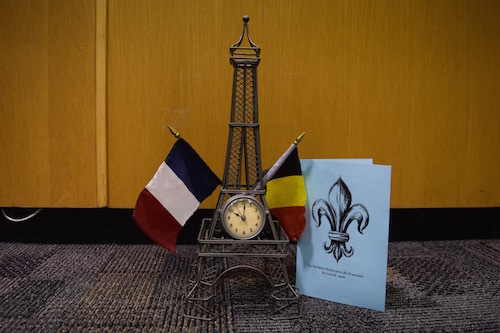THE FRENCH HONOR Society, or La Société Honoraire de Français, held their annual induction ceremony in the library.
