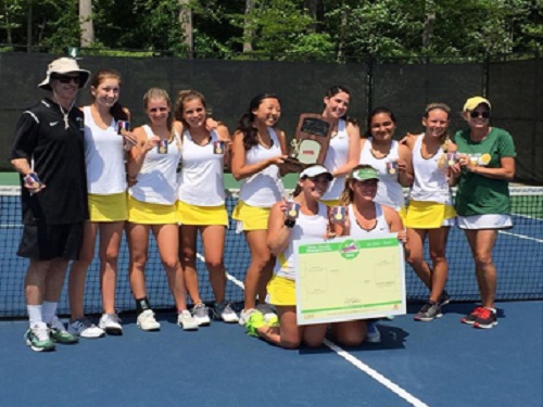 GIRLS TENNIS BRINGS home another state championship, defeating Langley this weekend.