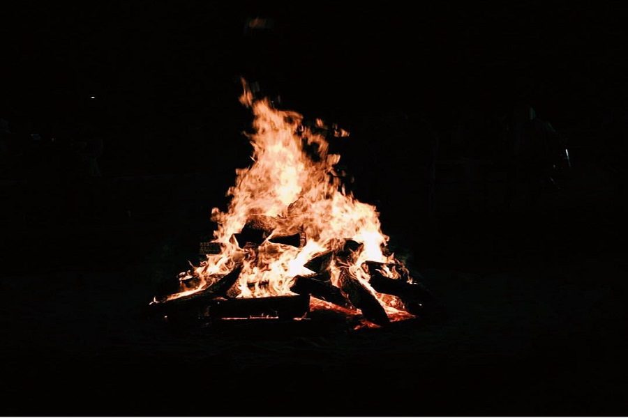 HOMECOMING WEEK BEGINS with an annual bonfire to promote school spirit. Last yea's Bonfire was a hit with students, faculty and staff, who all came out to support one another during one of the biggest spirit weeks of the year.