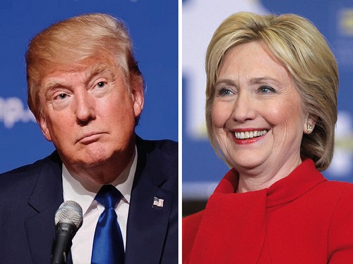 DONALD TRUMP AND Hillary Clinton battle it out in the first presidential debate at Hofstra University in New York.