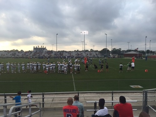 VARSITY FOOTBALL BEAT Landstown High School on their own turf last weekend, 32-6.