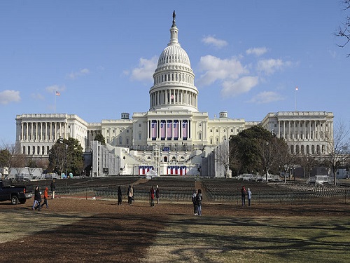 INAUGURATION AREA OF the U.S. Capitol where the new president will take oath in 2017.