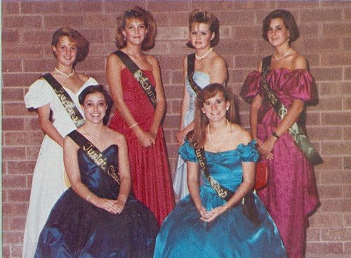THE 1986 HOMECOMING court 