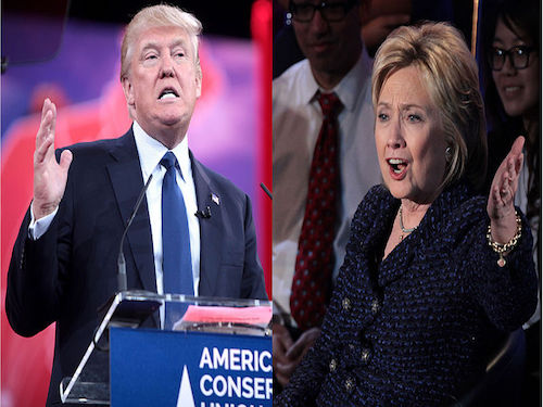 DONALD TRUMP AND Hillary Clinton battle it out in the last presidential debate at the University of Nevada 