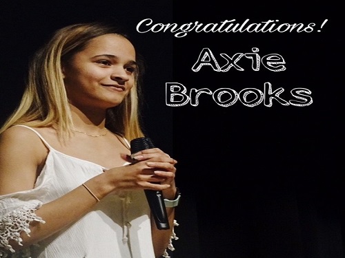JUNIOR AXIE BROOKS took the annual Cox Idol crown.