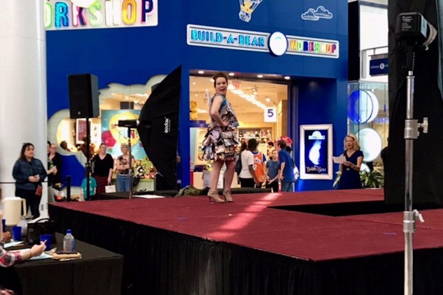 STUDENTS PUT ON the annual trashion show at Lynnhaven Mall. 