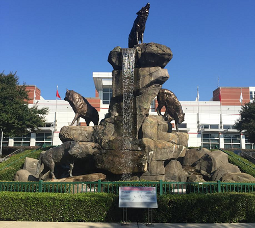 ICONIC STATUE IN front of NC State Universitys Carter-Finley Stadium, home of the football team.