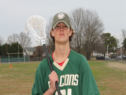 SENIOR JACOB BOYNEWICZ  was given the coveted Bob Scott award for mens lacrosse for the Tidewater region.
