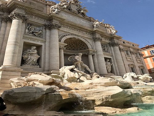 OPERATION SMILE CLUB members tossed coins into the Trevi Fountain in Rome, Italy.