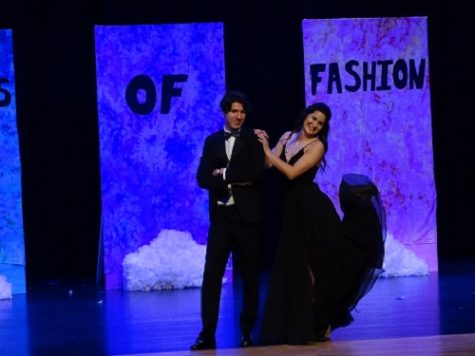 SENIORS QUINTEN TRINIDAD and Maddie Butkovich rock the stage at last years fashion show. The Fashion and Marketing students are excitedly preparing for their upcoming show. 