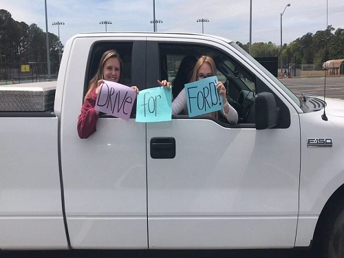 SCA STUDENTS WANT your help raising money for Falcon activities. Come and drive a Ford to support the school. 