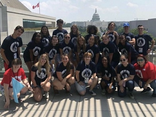 JUNIOR HALEY WILSON attended the Washington Journalism and Media Conference in Washington D.C. last June with other students from around the nation.  Wilson hopes to become a reporter one day.