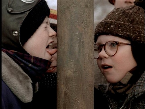 3. A CHRISTMAS STORY (1983) directed by Bob Clark.

This classic is based around the crazy adventures of a young boy , Ralphie, whos only wish is to receive a Red Ryder Air Rifle. Its filled with exciting memories that never fail to leave the audience amused, and you cant forget about the leg lamp!