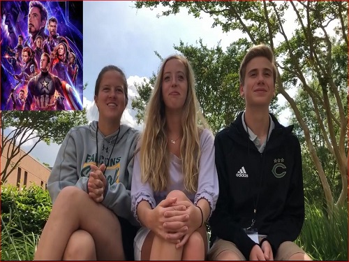 SENIORS TAYLOR EVERETT and Anna Mason, along with junior Eric Michals discuss their opinions regarding Avengers: Endgame.  All three found the movie entertaining and a must-see.