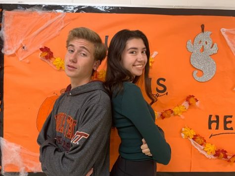 SENIORS ERIC MICHALS and Alex Perez prepare to face off in their monthly He said/She said column. This month they tackled the debate around school dress code.