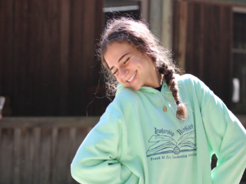 SENIOR NATALIE GEN lived her best life at Leadership Workshop at the end of last school year. She has been looking forward to this years workshop, held next spring, where she hopes to influence future leaders.