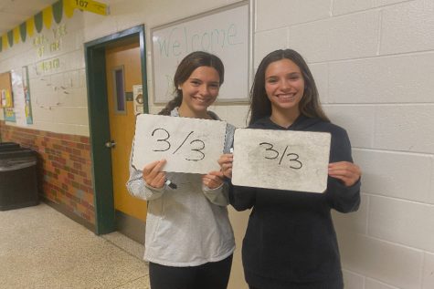 SENIORS MADISON AND Caroline Blanchard test whether or not they really know each other. These identical twins answered every question correctly.