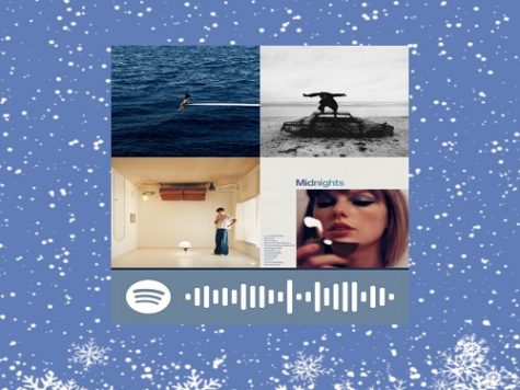 SCAN THE SPOTIFY code to access the newest Press playlist. Previous playlists can be found on the Falcon Press Spotify account as well.