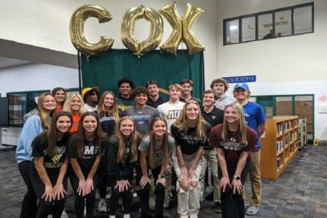 SENIOR STUDENT-ATHLETES signed Letters of Intent on Wednesday, Feb. 1, along with a plethora of student-athletes around the country. Sports represented include;  field hockey, girls soccer, wrestling, girls and boys swimming, football, gymnastics, softball, and baseball.