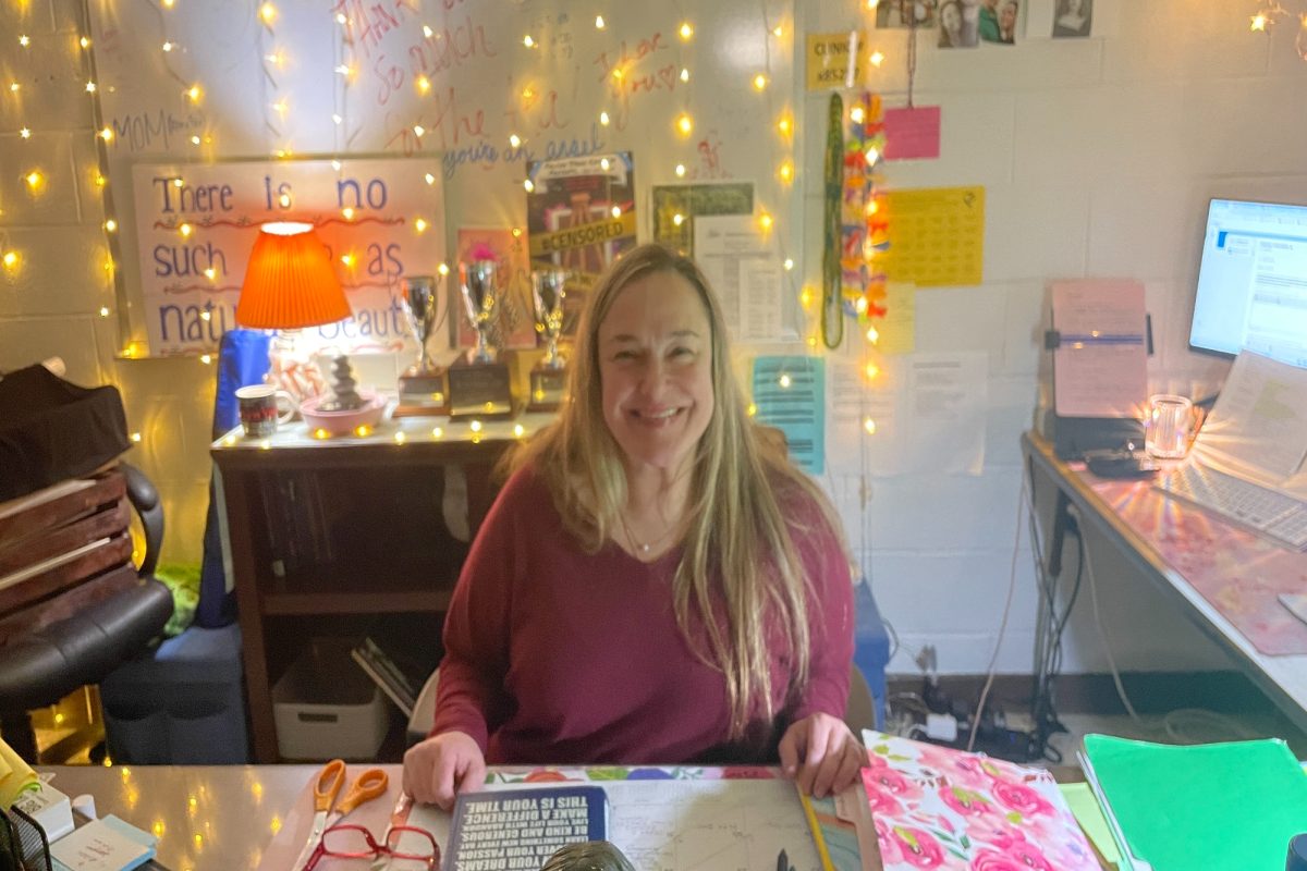 THEATER AND PUBLIC Speaking teacher Mrs. Machay spreads her love of all things theater related throughout the hallways of CHS. Machay is known for immersing herself fully in her students abilities and the Falcon Stage Company productions.