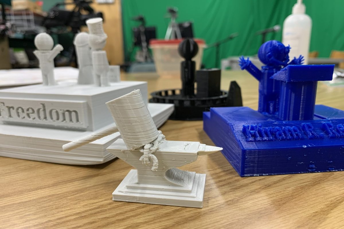 AP US HISTORY students recently developed figurines that represented their unit of study, Abolish Slavery.  Students brainstormed ideas and used the 3-D printer to bring their ideas into reality.