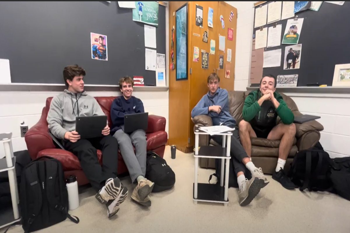 BOYS ON THE Couch discuss the most trending topics around the school  as a new term begins.  The boys discussed topics such as the upcoming CHKD Love Run, Valentines Day and the much anticipated Super Bowl game this weekend..