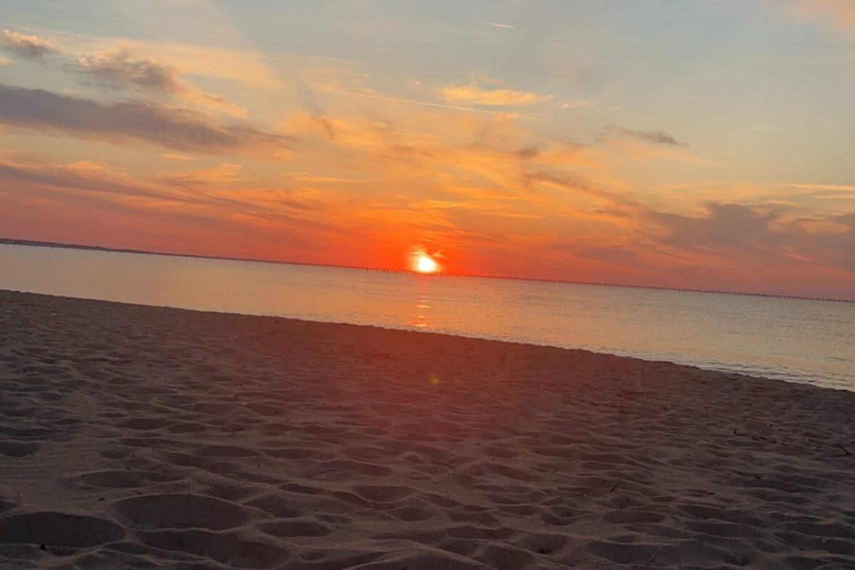 CALM SUNSET OVER the Oceanfront predicts a successful 50th annual Neptune Festival. Hurricane Helene is approaching quickly however and event coordinators are hoping the weather will hold.