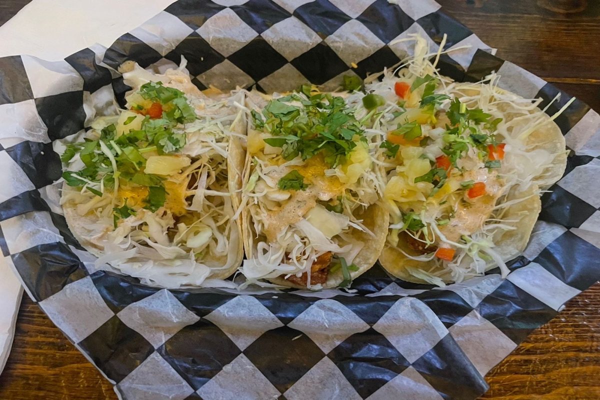 PELON"S FISH TACOS consist of deliciously cooked shrimp, fresh lettuce, cheese and a special crema. Senior Christian Braithwaite found the tacos to be tasty, but not tasty enough to score higher than an eight out of ten.