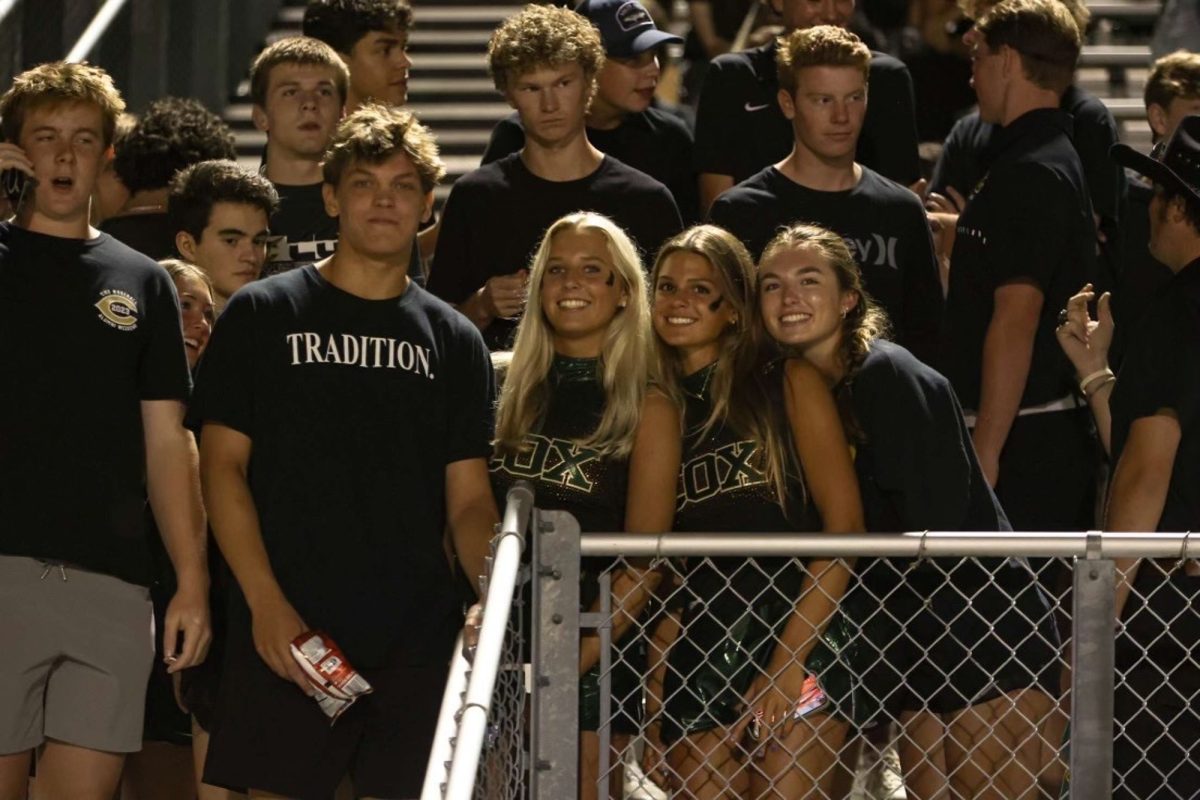 FALCON STUDENTS PACKED the "Nest" last week to show their spirit and cheer on the home team. The "Nest" fell off during COVID and is making a comeback this season.