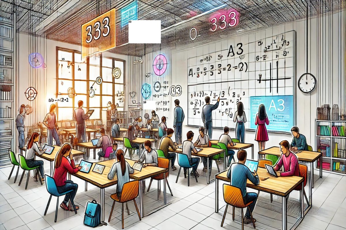 A FUTURISTIC CLASSROOM designed using artificial intelligence applications offers a bright future.  The hope is to modernize educational practices for better student engagement and interactivity. 