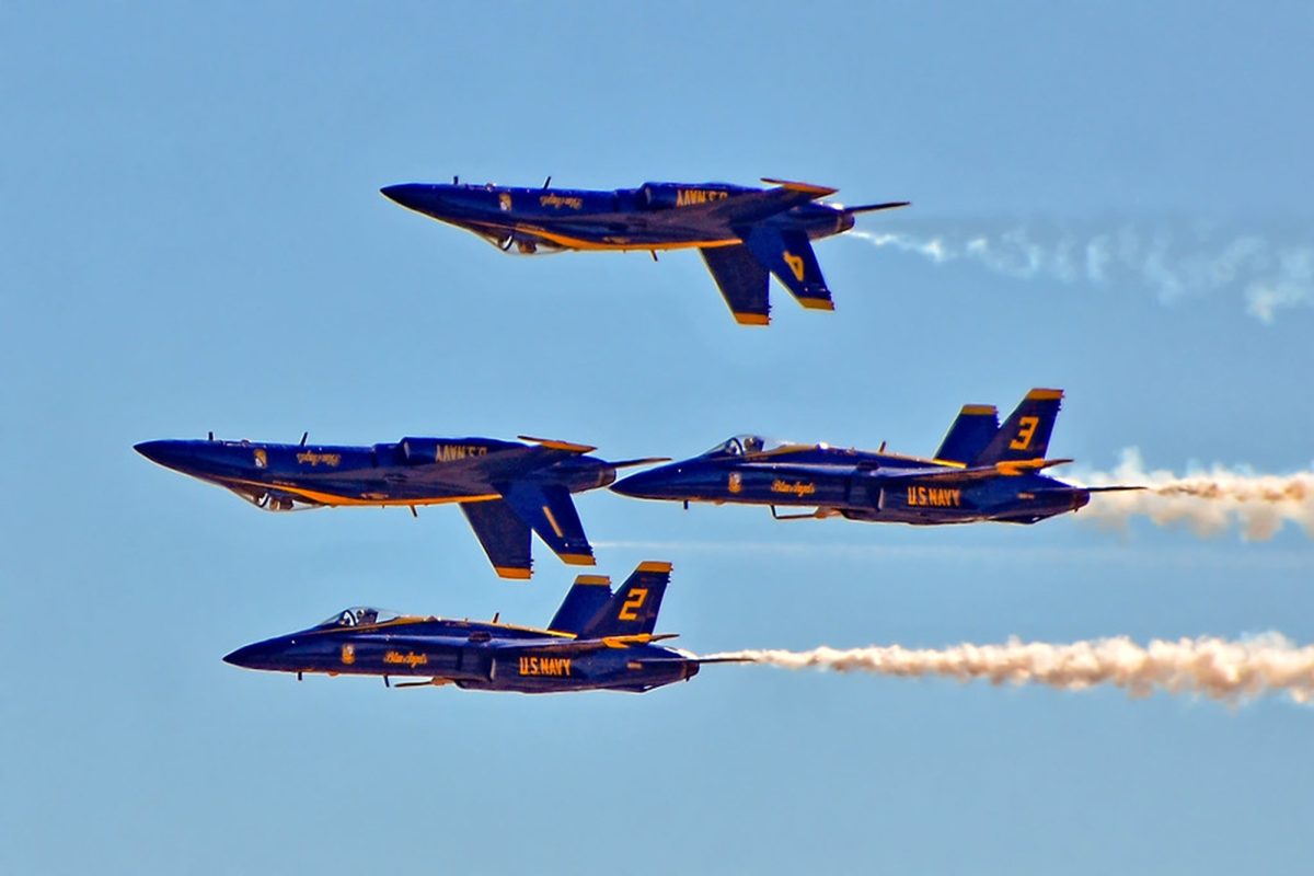 N.A.S. OCEANA AIRSHOW featuring the Blue Angels Flight Squadron, posted up for its 72nd year. Clear conditions and sunny skies prevailed as the performers showed off their complex maneuvers to onlookers not only at the show, but anyone in the community who stepped outside.