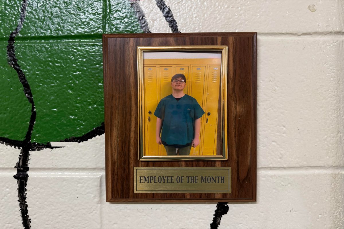 SOPHOMORE GABE DELPOLIGO received the Coffee Shop Employee of the Month award for September. Delpoligo was a perfect fit to the Coffee Shop crew and loves to spread positive energy to those around him.