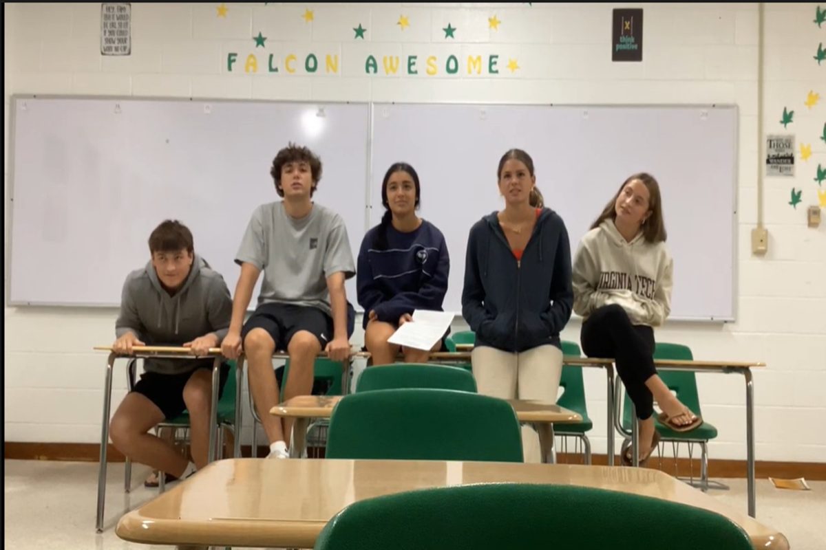 FALCON WEEKLY VODCASTERS return with almost a fully new cast of characters.  CHS students have accepted the change and look forward to upcoming school news.
