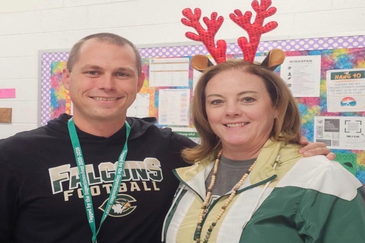 HEAD BASEBALL COACH Matt Ittner received the honor of Tagged by Superintendent. This award was given to Ittner by Falcons Principal Mrs. George