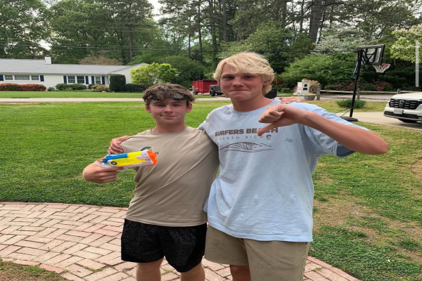 SENIORS MATT BAAN (left) and Caden Redford(right) started senior assassin strong, remaining after round 1 finished. The most stealth assassin stands to win over $1000. the second consecutive year leading to a electric final round. 