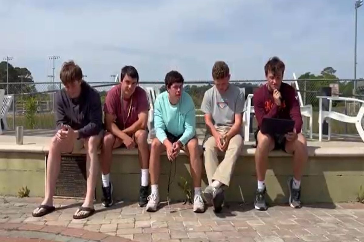 BOYS ON THE Couch moved into the 'Wing' to create their vodcast this week as the weather was 80 degrees and sunny. They discussed Spring Break, Monday's mess, and a variety of other topics.
