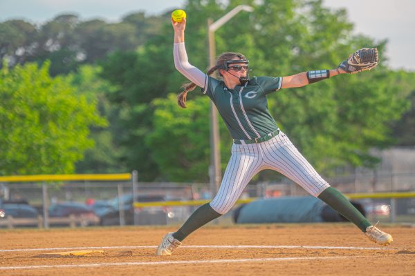 SENIOR ELLA ATHEY-Stapleton leads the Falcon softball team with her poise, determination, and grit. Athey-Stapleton had broken the record for the fastest softball pitch at CHS in the spring of 2025. 